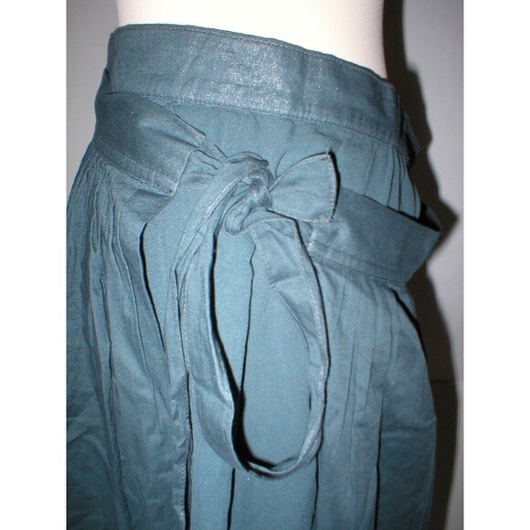 NWT Womens New Designer Isabela Capeto Handmade Skirt 31 X 24 Green Sequins Silk - Picture 6 of 12